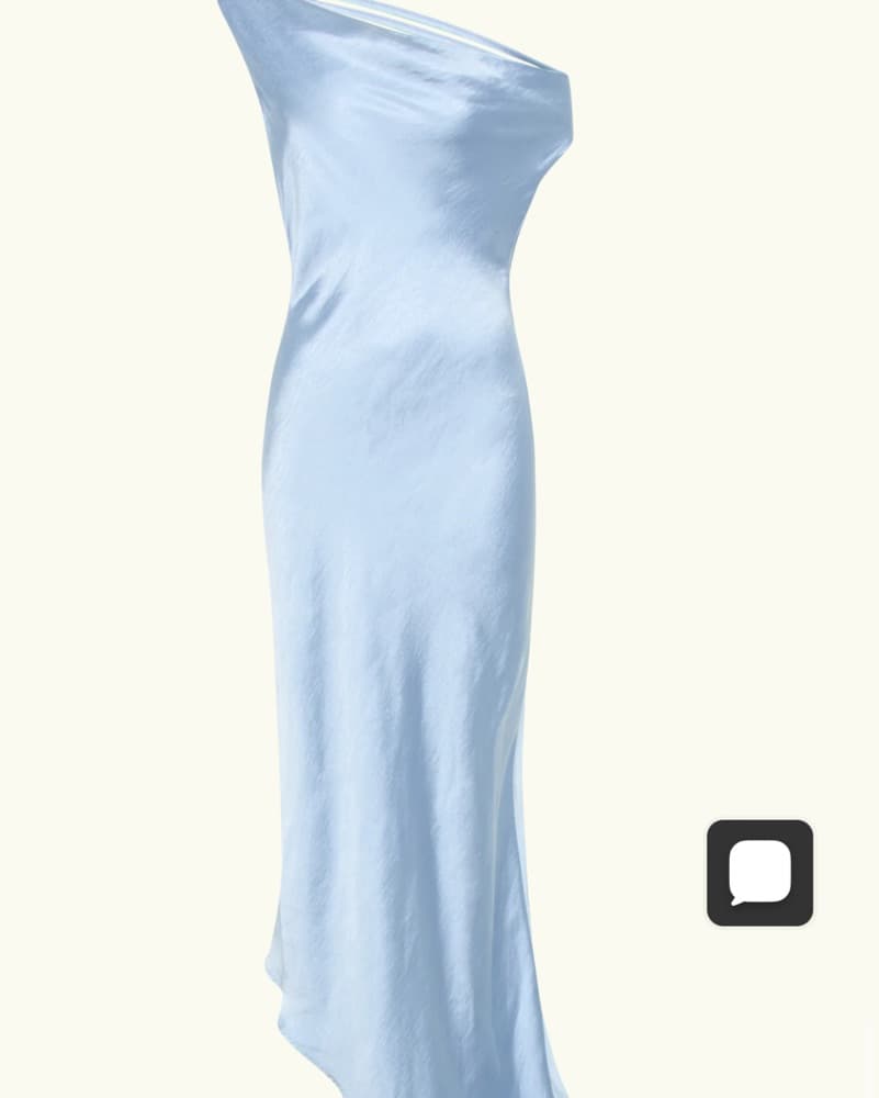 MESHKI yvette SATIN MAXI DRESS BLUE S - Image 6