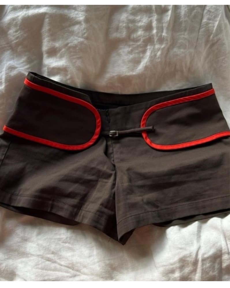 Brown Micro Shorts  - Image 2