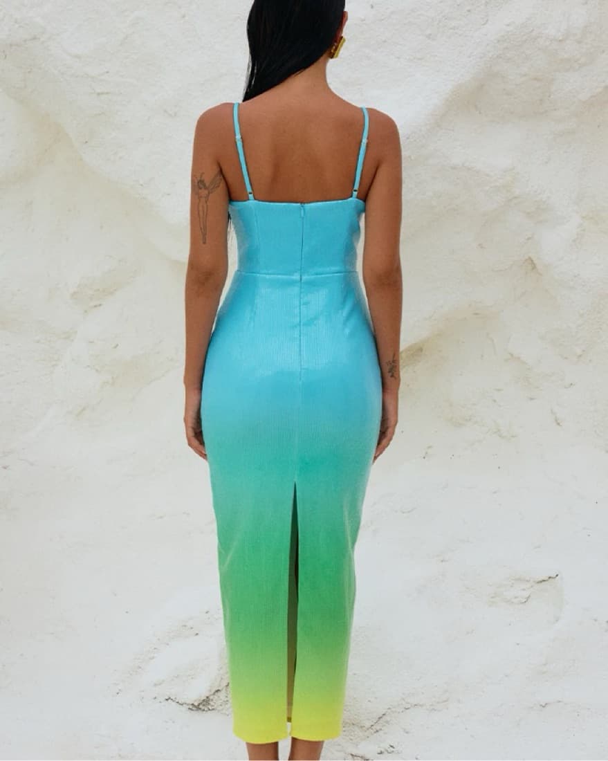 Runway The Label Blue Ombre Dress - Image 3