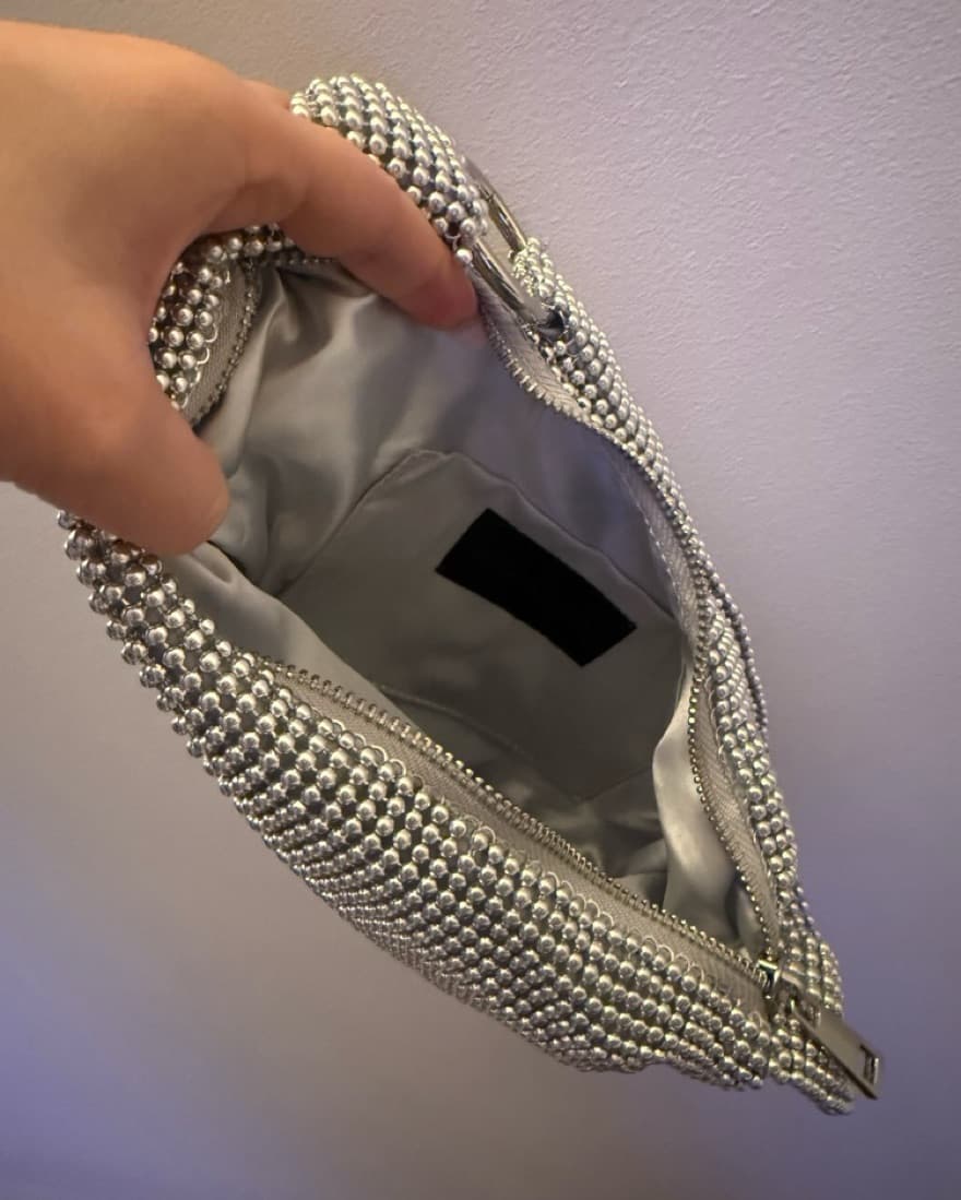 Glamorous Rhinestone Embellished Hobo Bag - Image 4