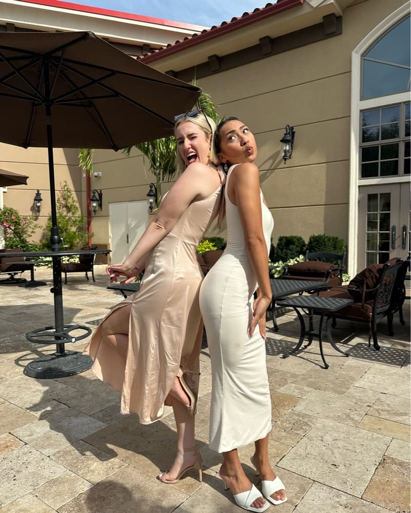 Champagne Silk Dress - Image 2