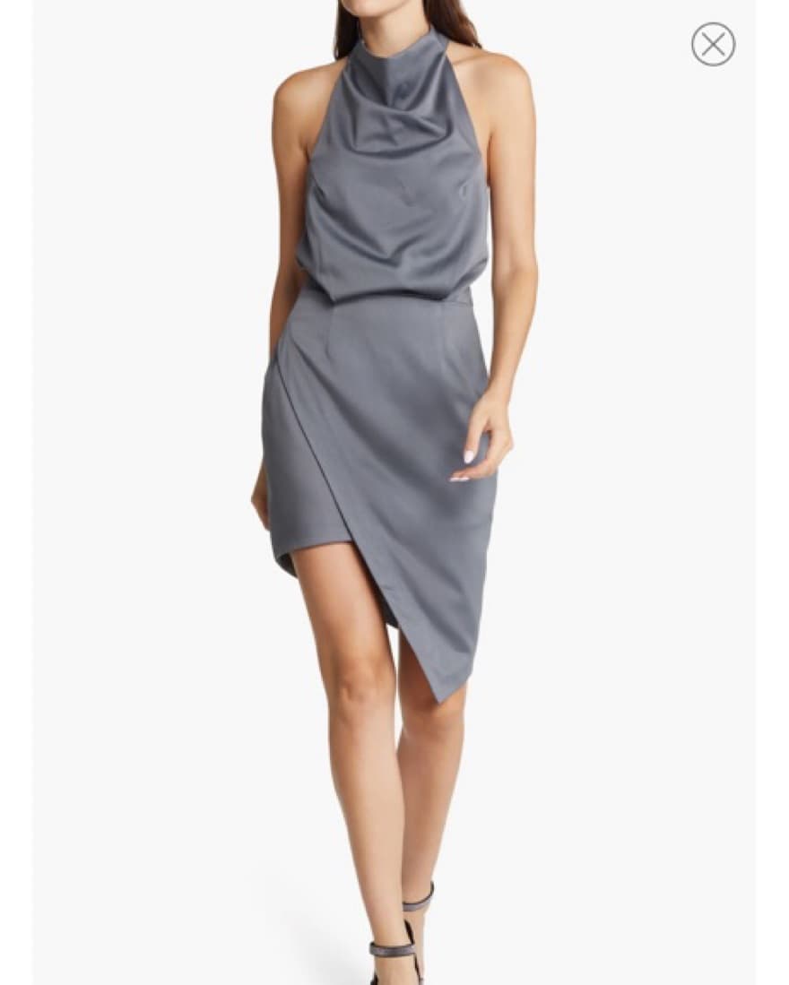 Elliatt Camo Asymmetric Cocktail Dress - Image 1