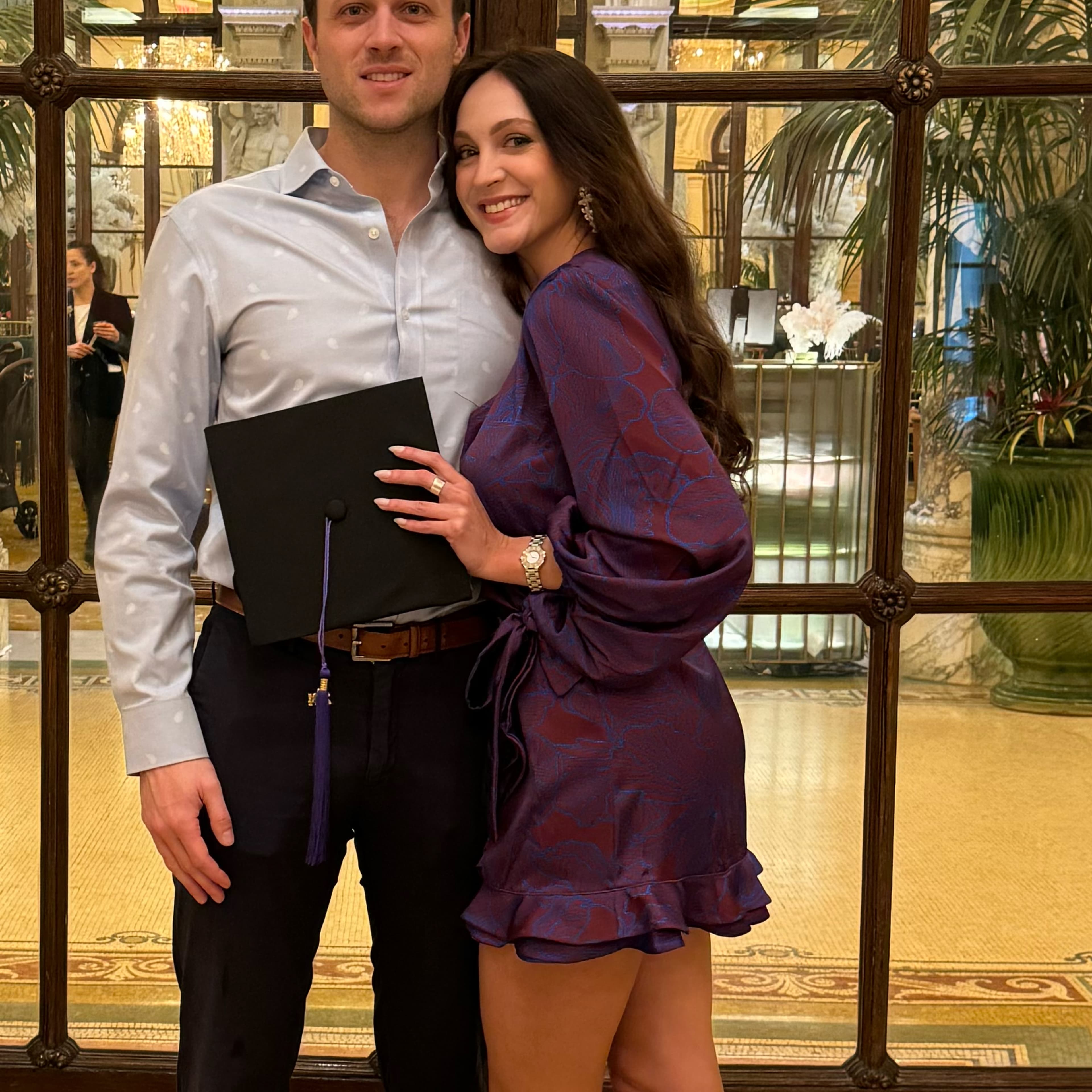 Purple Longsleeve Short Dress  - Image 3