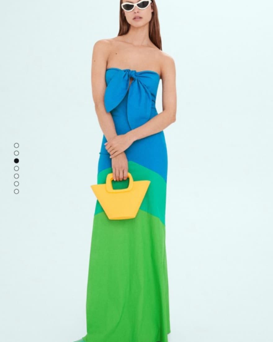 Simon Miller X Mango Colorblock Dress - Image 4
