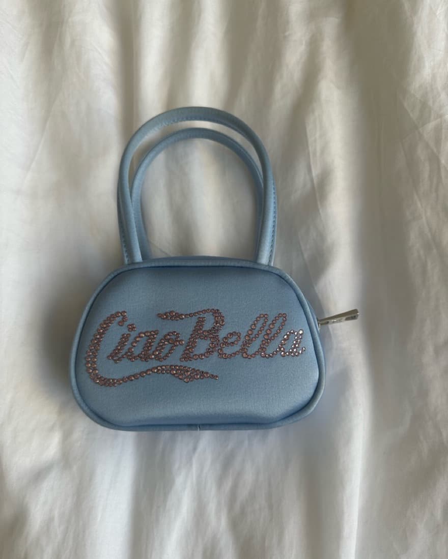 Amina Muaddi Ciao Bella Silk Bag - Image 3