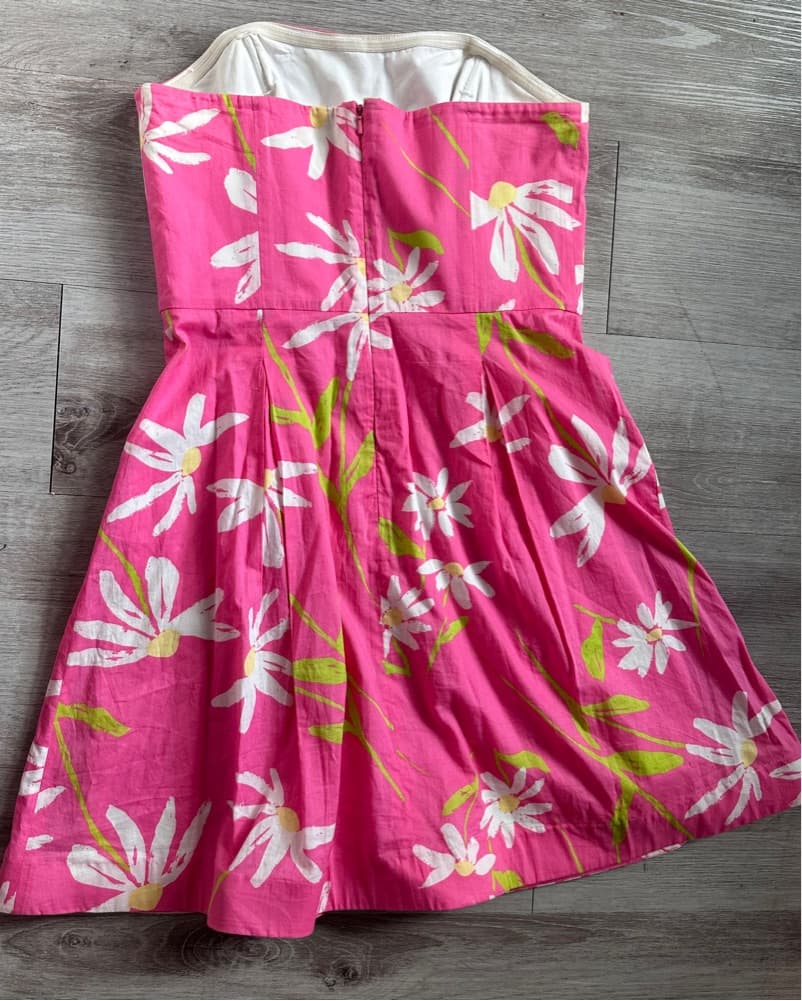 Lilly Pulitzer Strapless Pink Dress - Image 4