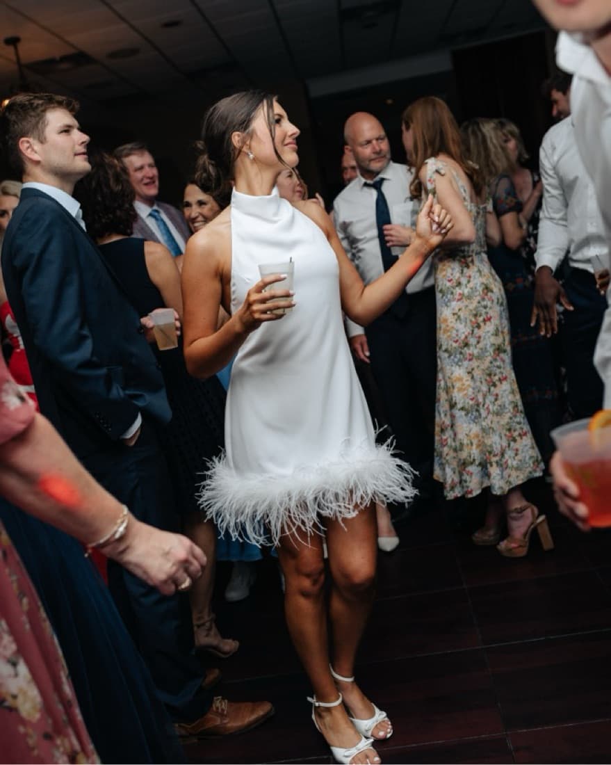 Revolve White Mini Dress - Image 4