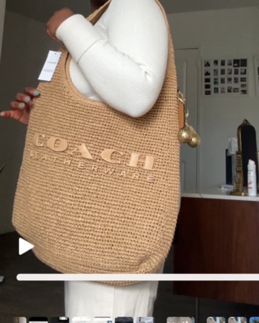 Coach Brooklyn 39 straw  - Image 3
