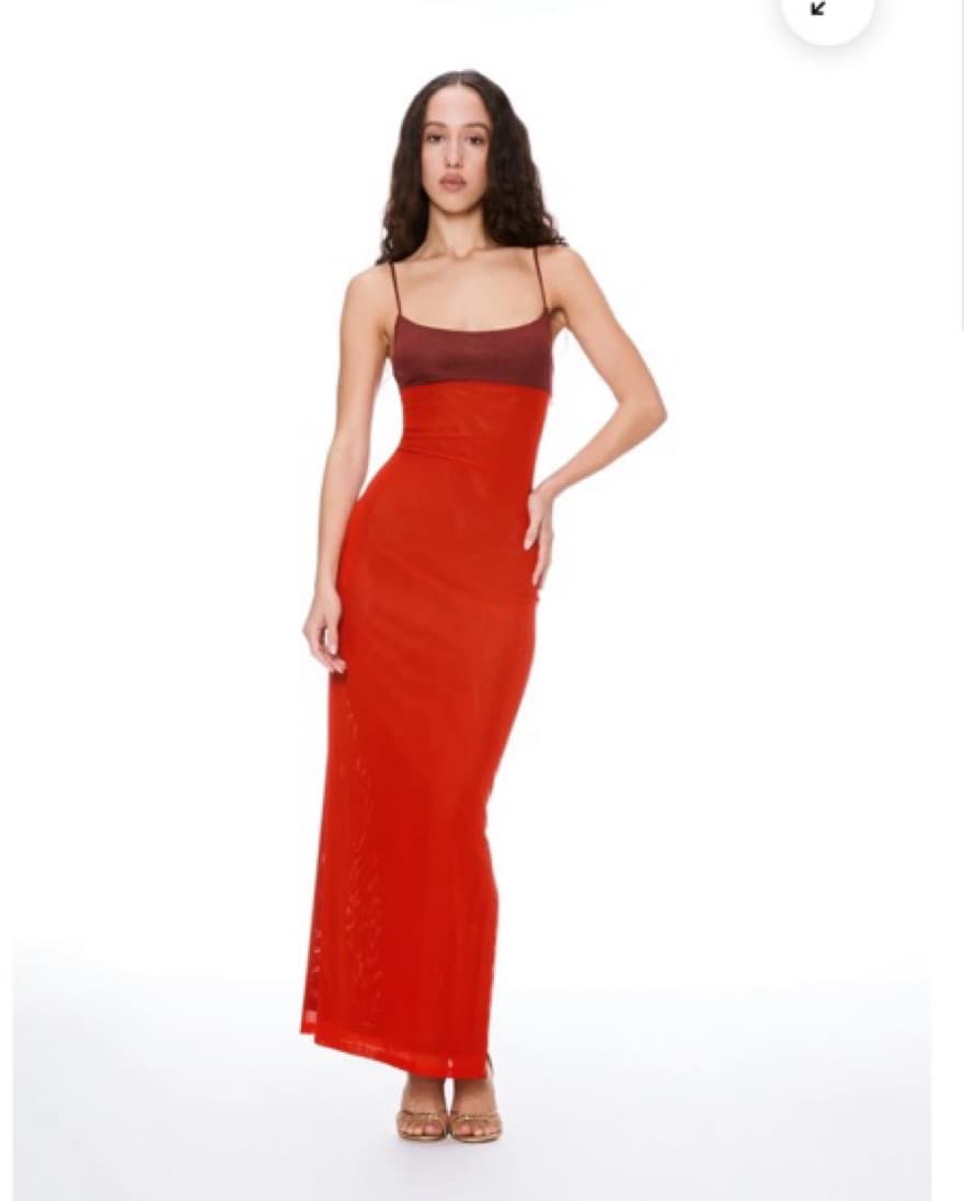 Miaou Thais Maxi Dress Red/Plum - Image 1