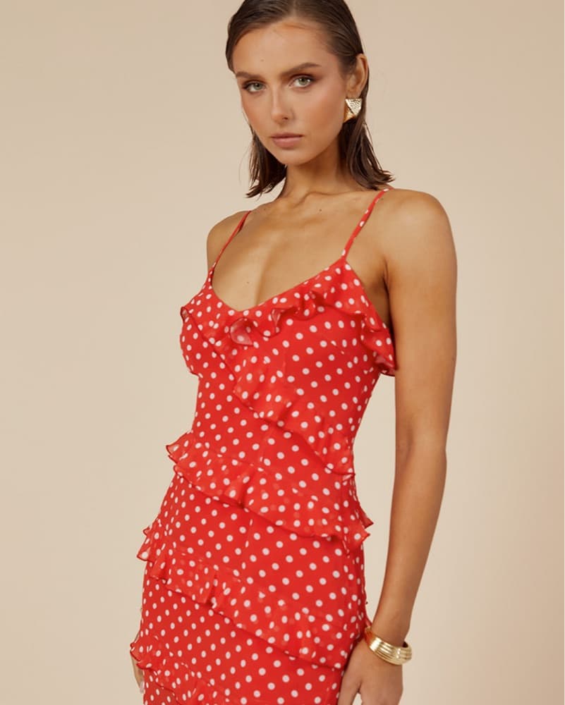 Dejalina Mini Dress - Red dot  - Image 2
