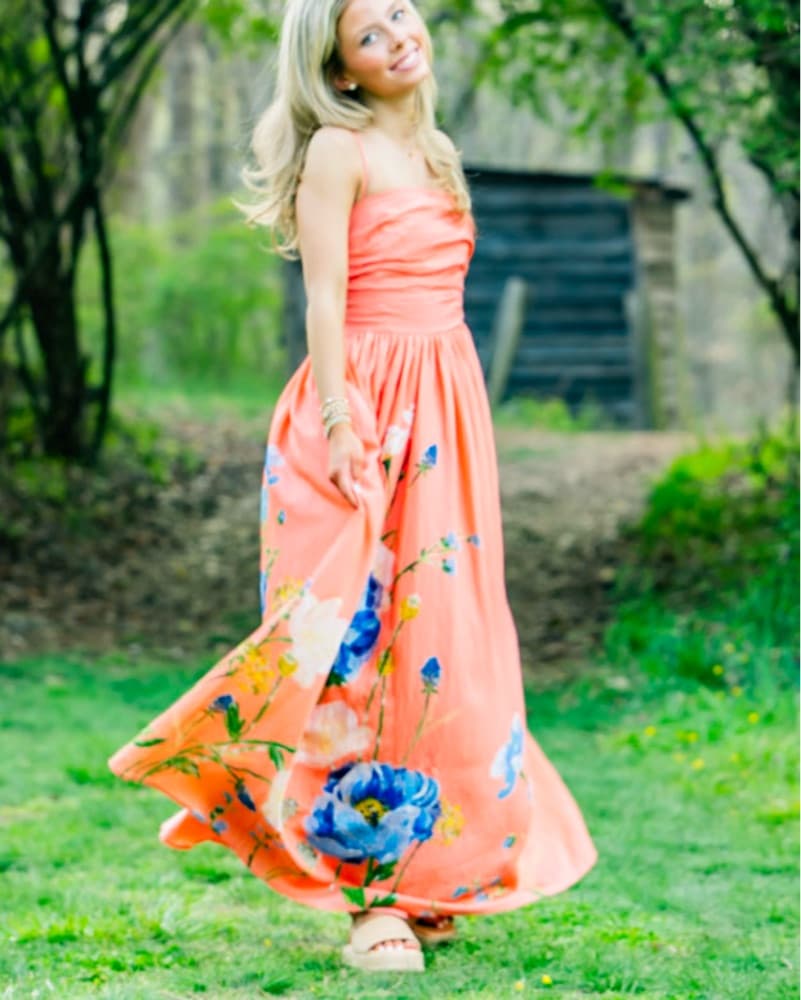 Anthropologie Peach Dress  - Image 1