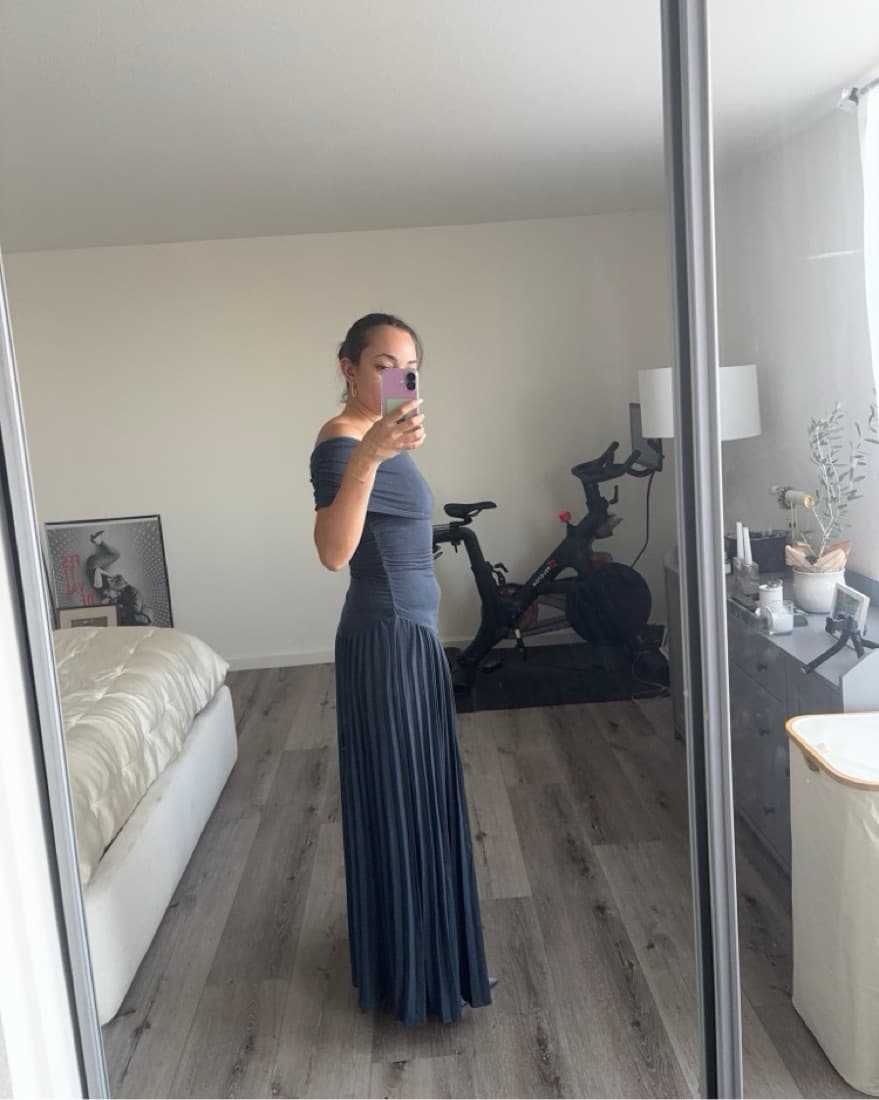 Lioness Field Of Dreams Dress Navy - Image 4