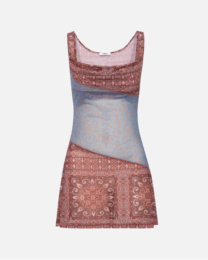 Miaou Ginger Periwinkle Paisley dress - Image 1