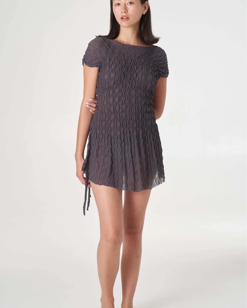 find me now ruched ross mini dress - Image 3