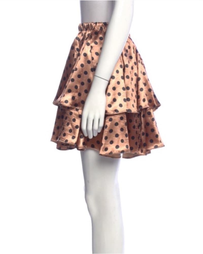 Caroline Constas Tiered Polkadot Skirt - Image 2