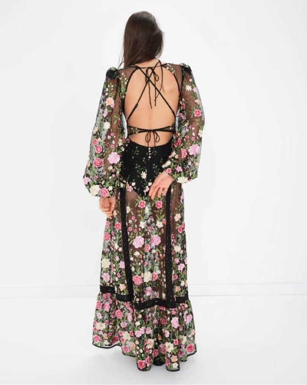 For Love & Lemons Luna Maxi Dress - Image 3