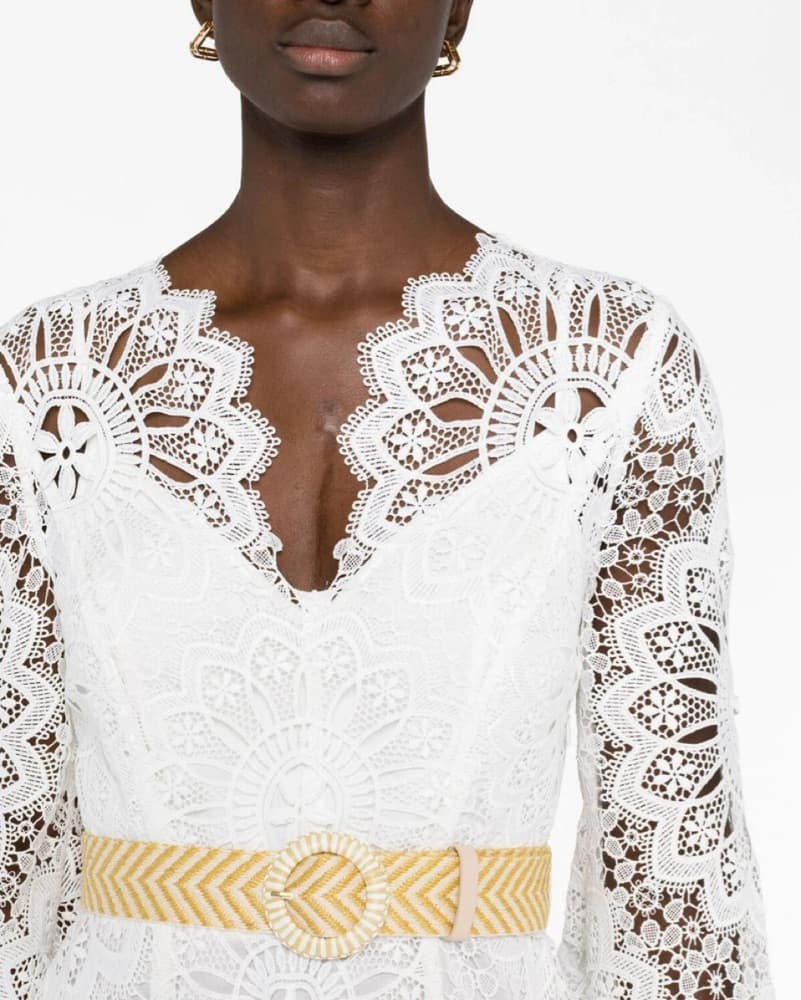 Zimmermann Elegant Lace Maxi Dress - Image 2