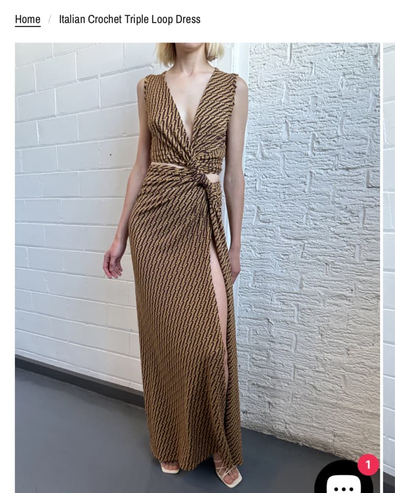 Sid Neigum Crochet Triple Loop Dress - Image 1