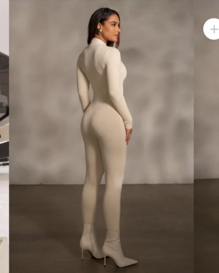 BUTTERCREAM KRIS FRONT ZIPPER JUMPSUIT - Image 3