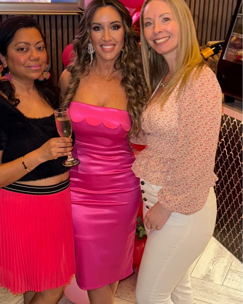 Vibrant pink midi Dress  - Image 2