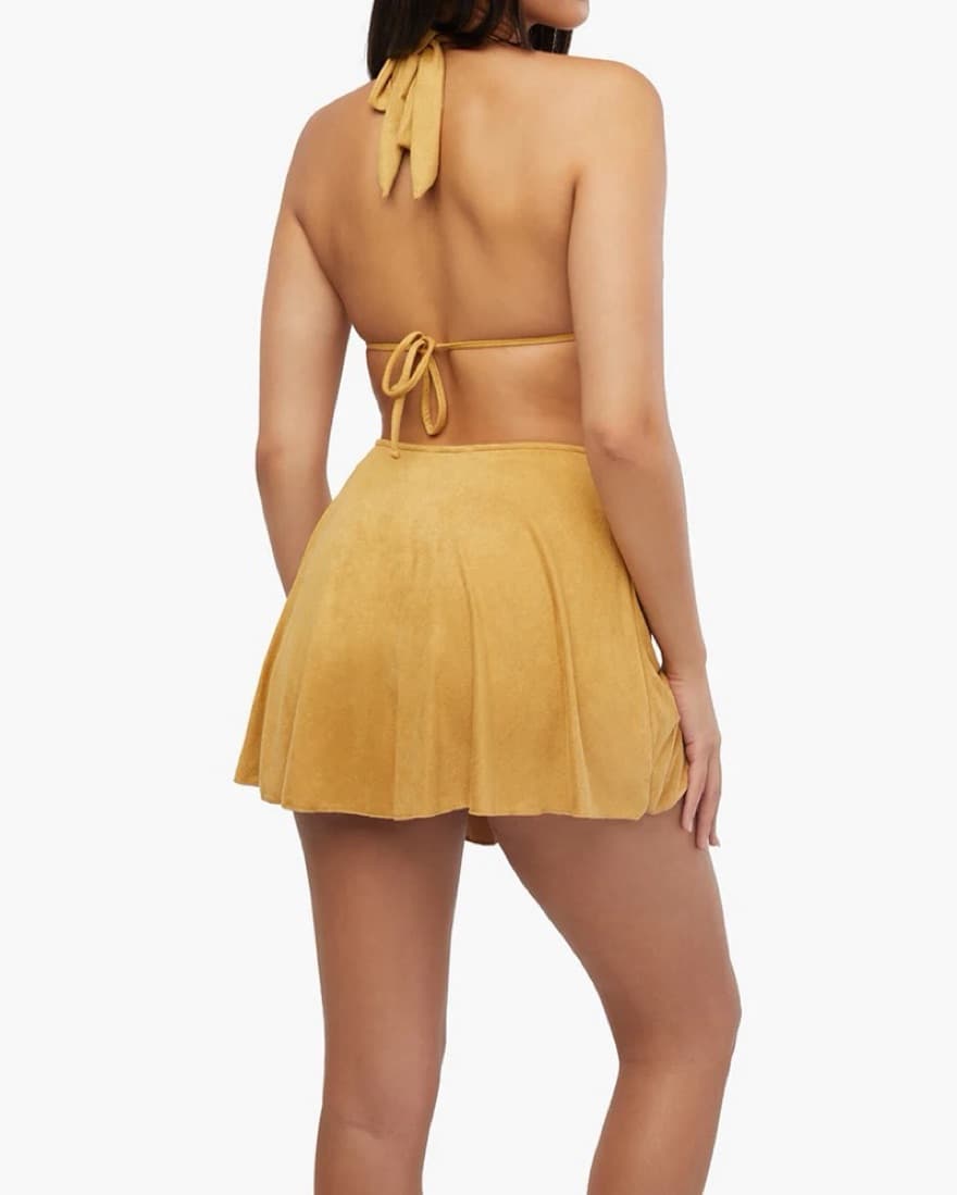 WeWoreWhat Suede Rosette Halter Bikini - Image 5