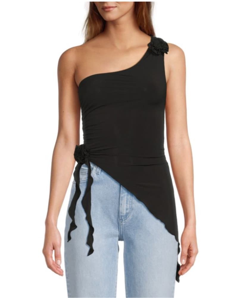 Asymetrical Rose Top - Image 1