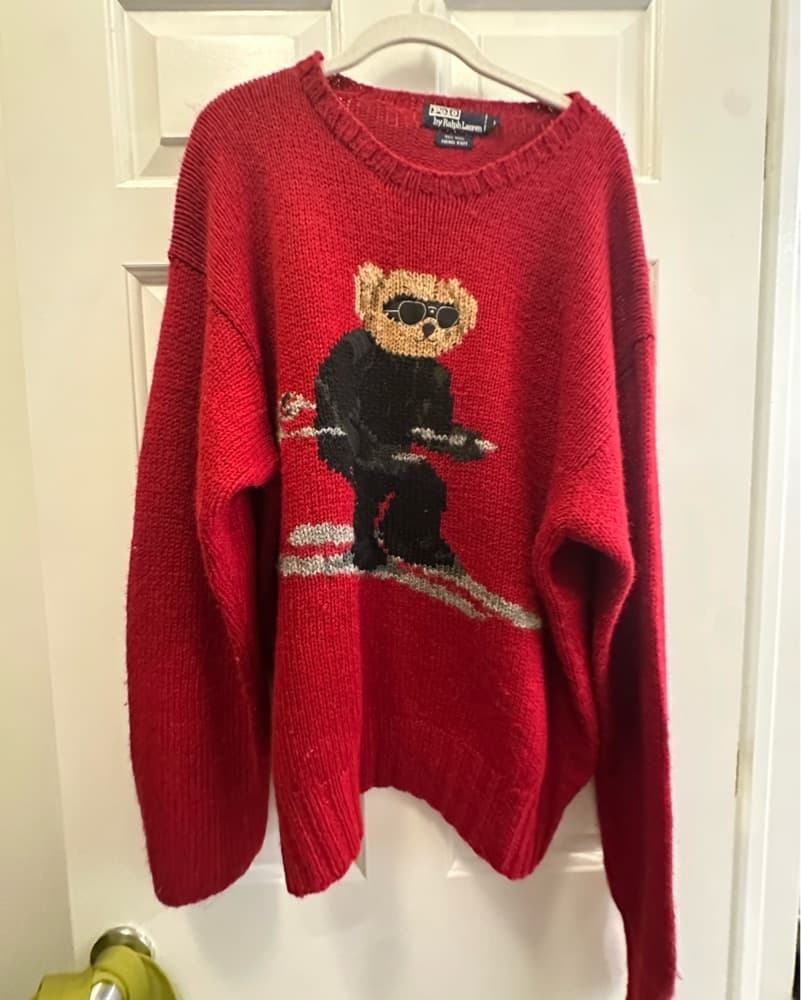 Ralph Lauren Red Bear Sweater  - Image 2