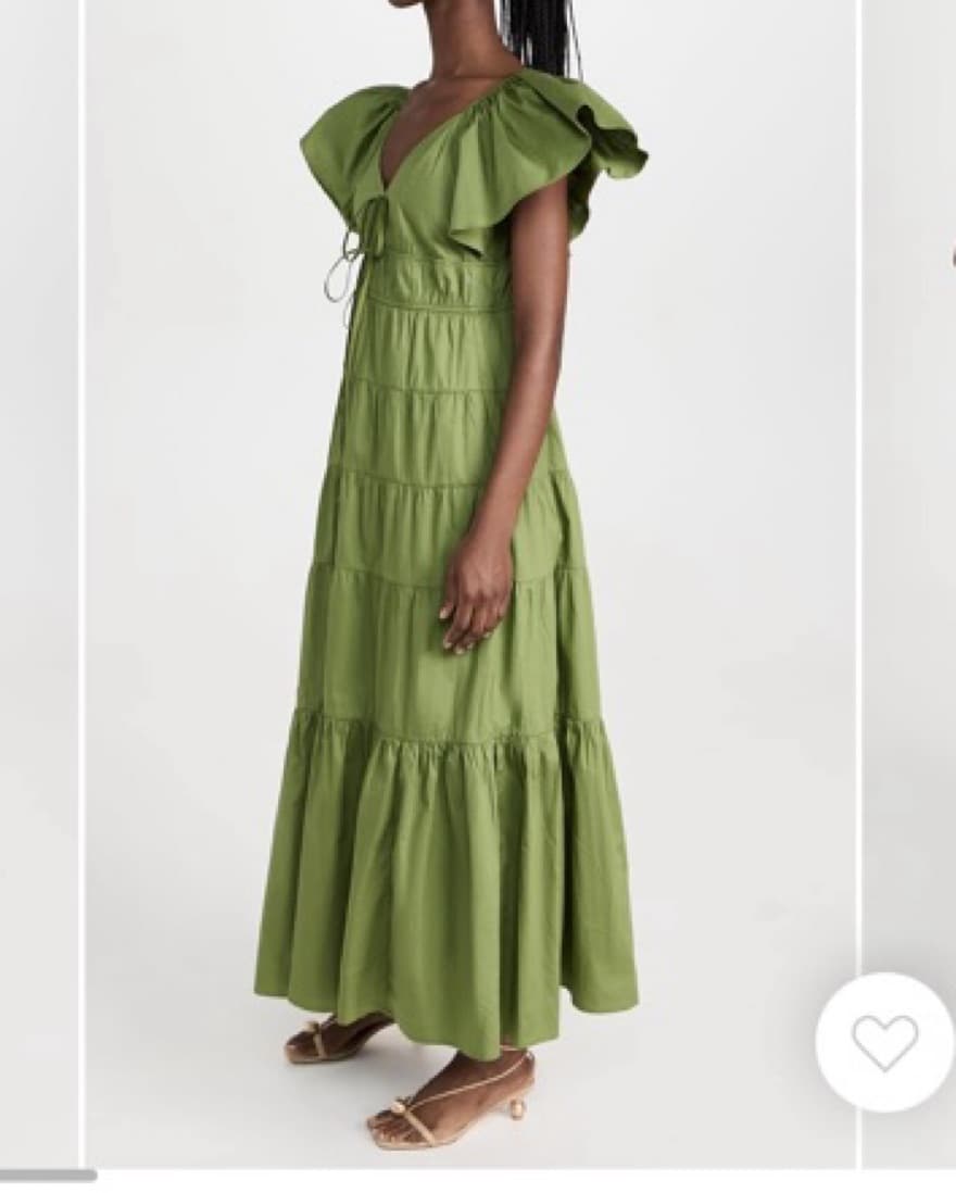 Moon River V Neck Tiered Dress - Image 3