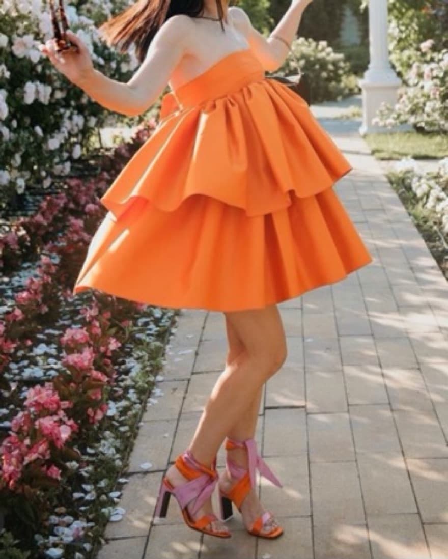 ROTATE BIRGER CARMINA RUFFLE SATIN DRESS - Image 3