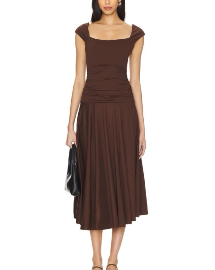 Revolve LPA Brown Midi Dress - Image 3
