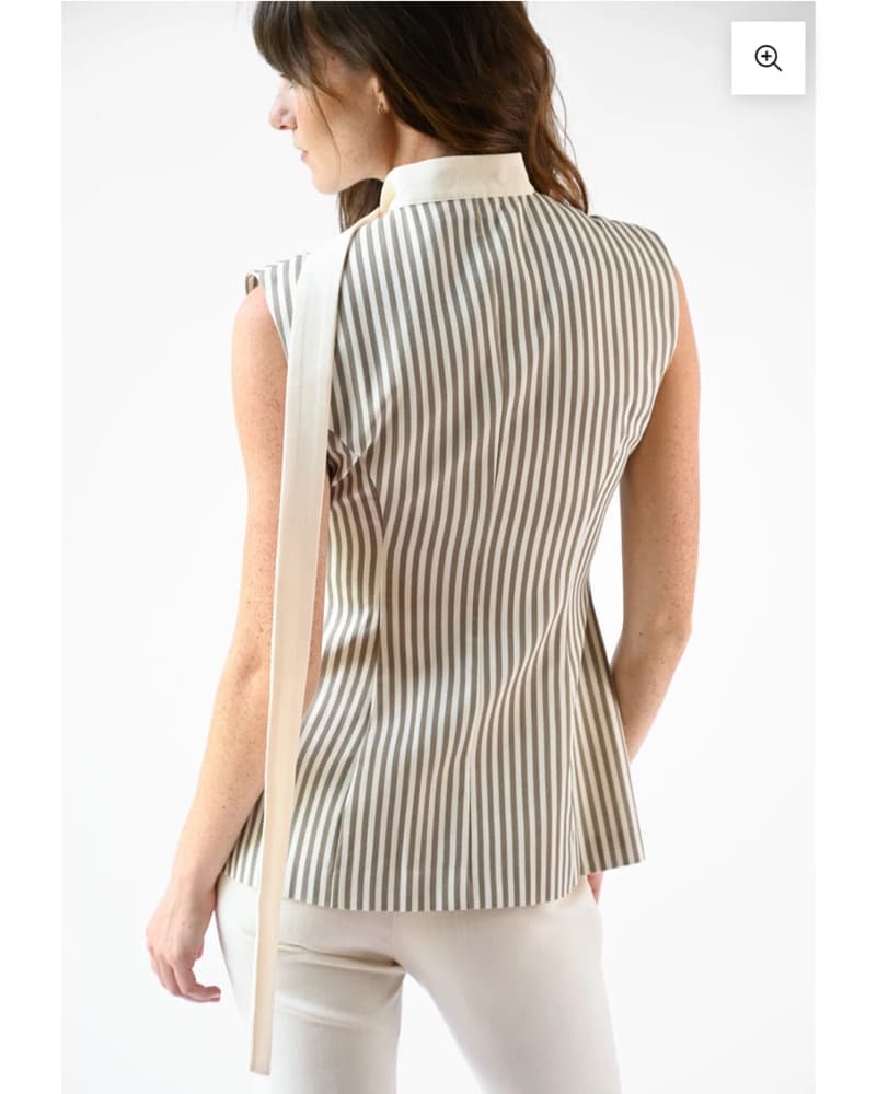 LILA LINEN SCARF TOP - Image 5