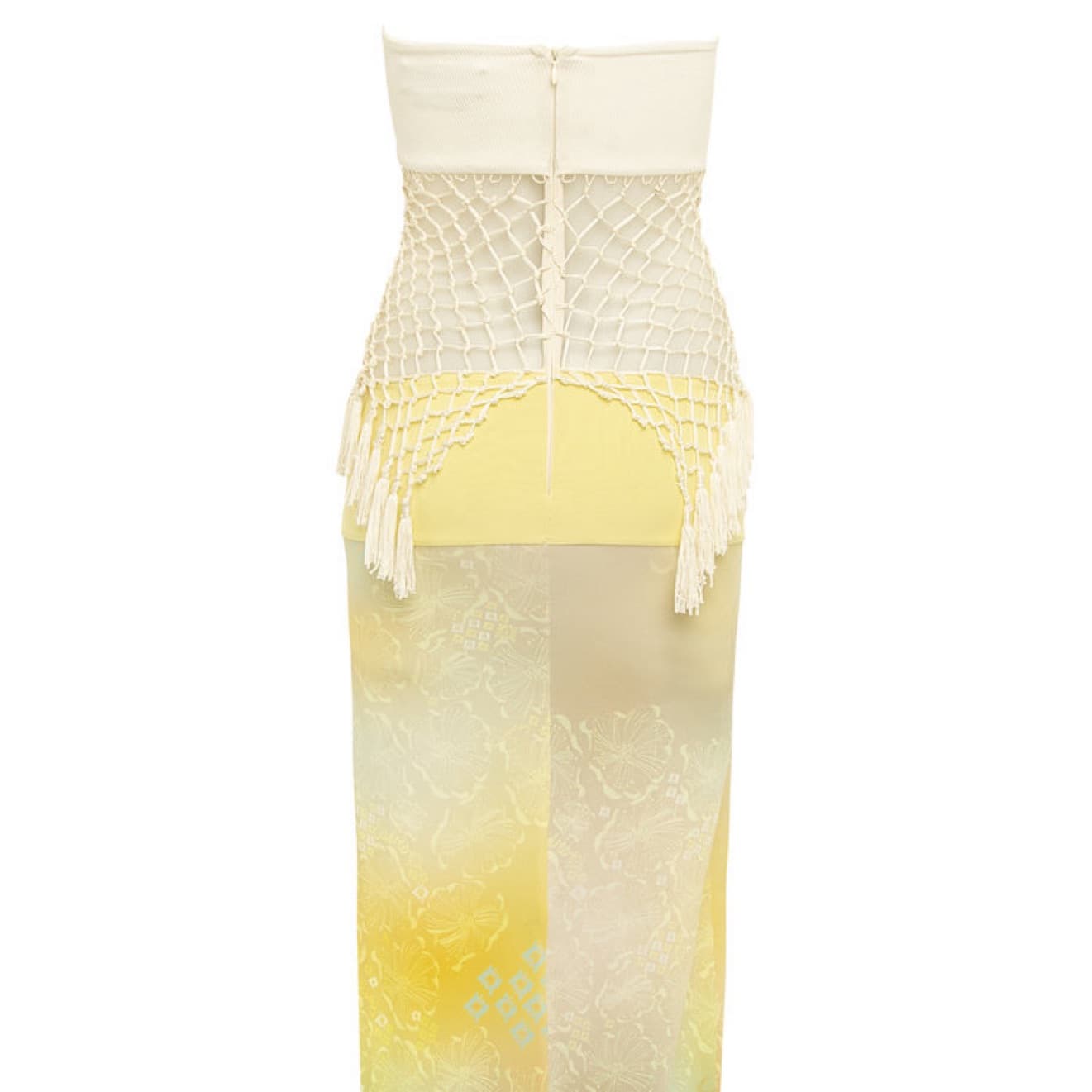 Siedres Vera Net Paneled Maxi Dress Xs - Image 2