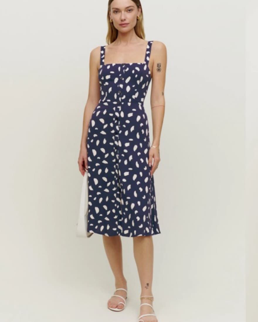 Reformation Printed Midi Dress - Image 1