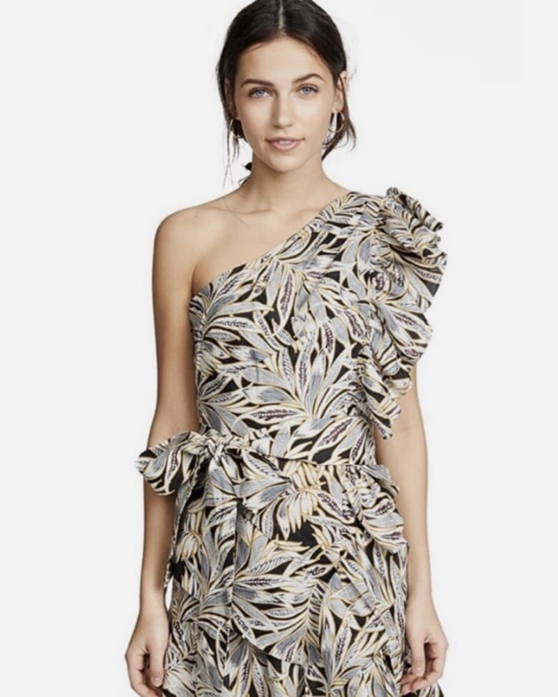 Alexis Safari One-Shoulder Dress - Image 1