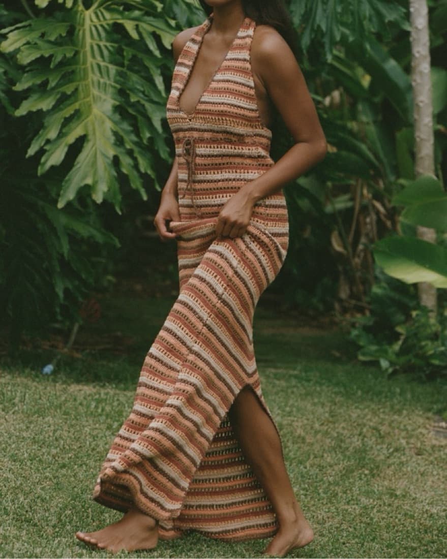 Faithfull The Brand Crochet Maxi Dress - Image 1