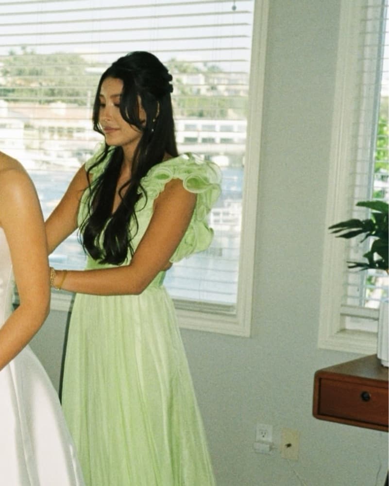 Green Mac Duggal Gown - Image 3