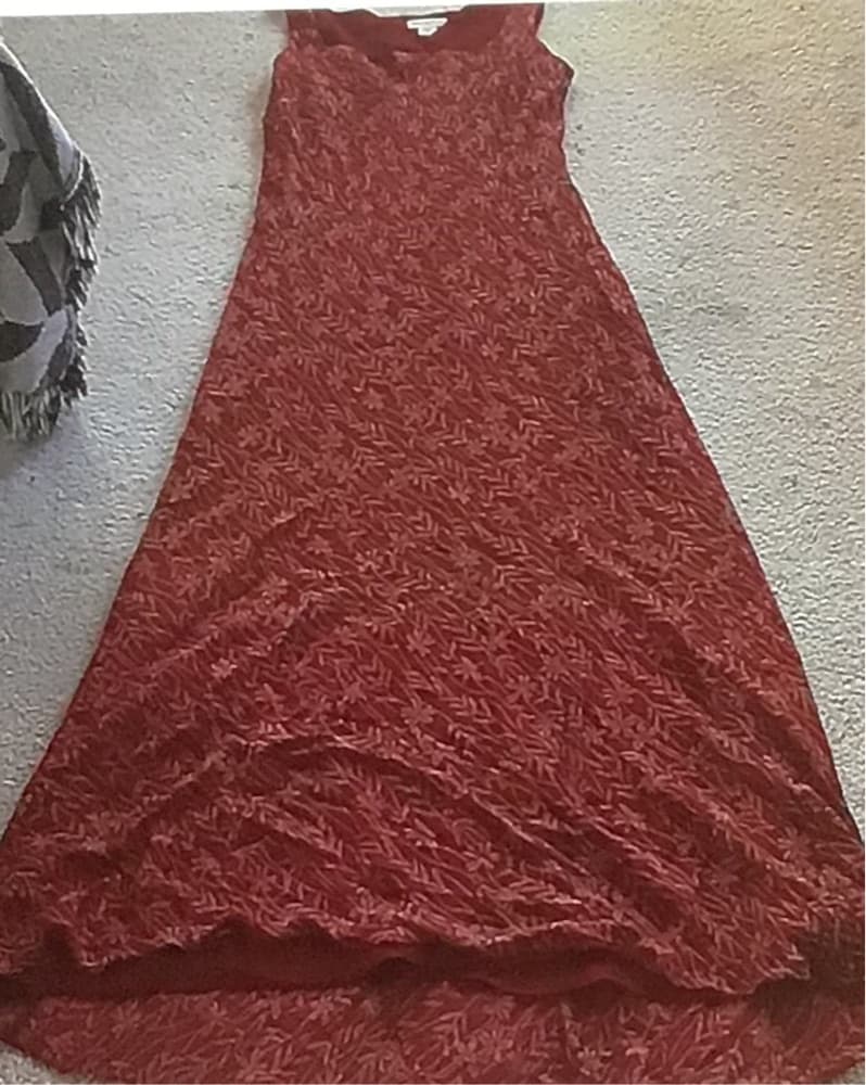 Ann Taylor Red Patterned Dress - Image 1
