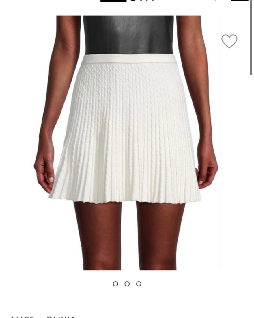 Alice And Olivia Pleated Cable Skirt - Image 1