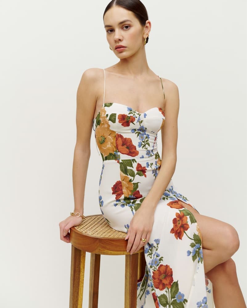 Floral Midi Dress - Image 1