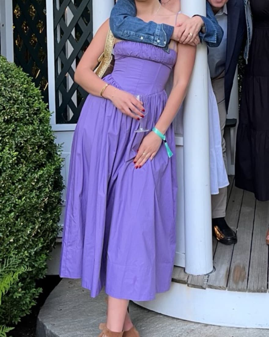 Ronny Kobo Purple Corset Dress - Image 1