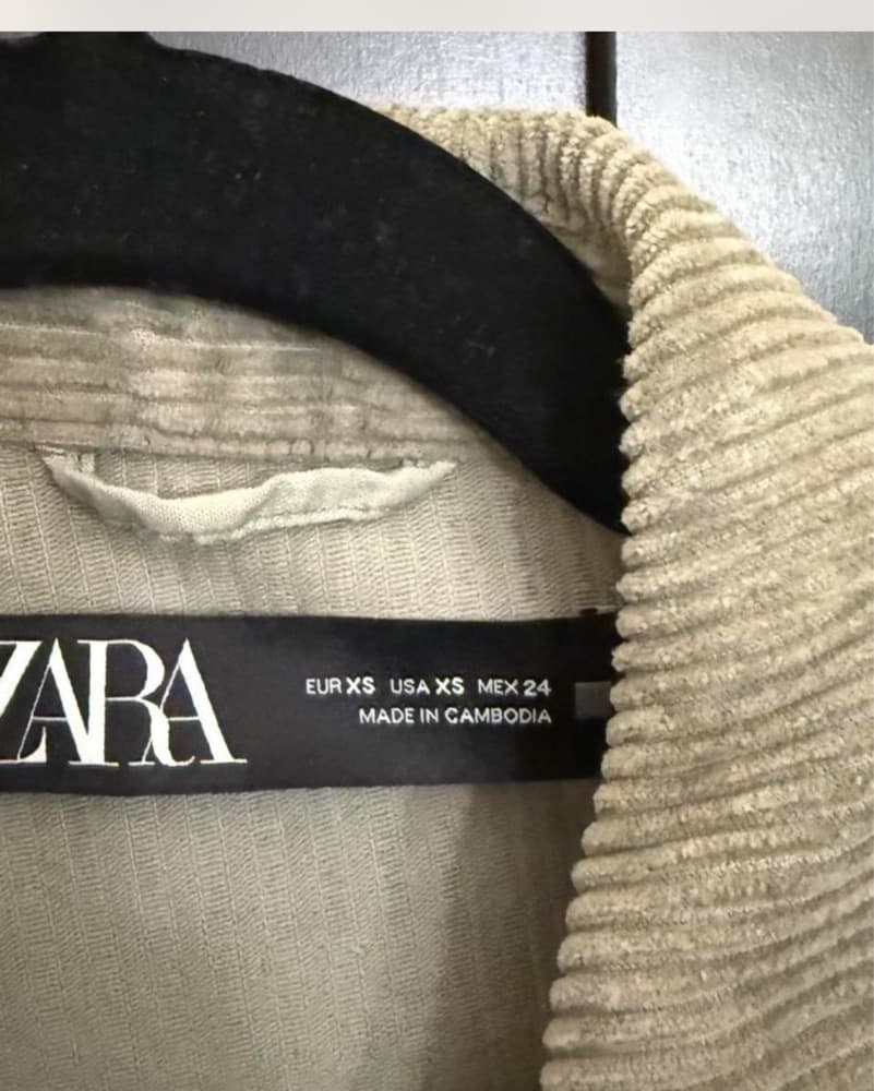 Zara Corduroy Oversized Jacket - Image 2