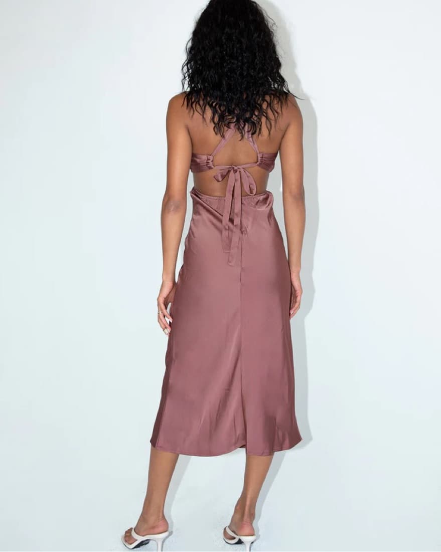KALI MAXI DRESS BROWN - Image 6