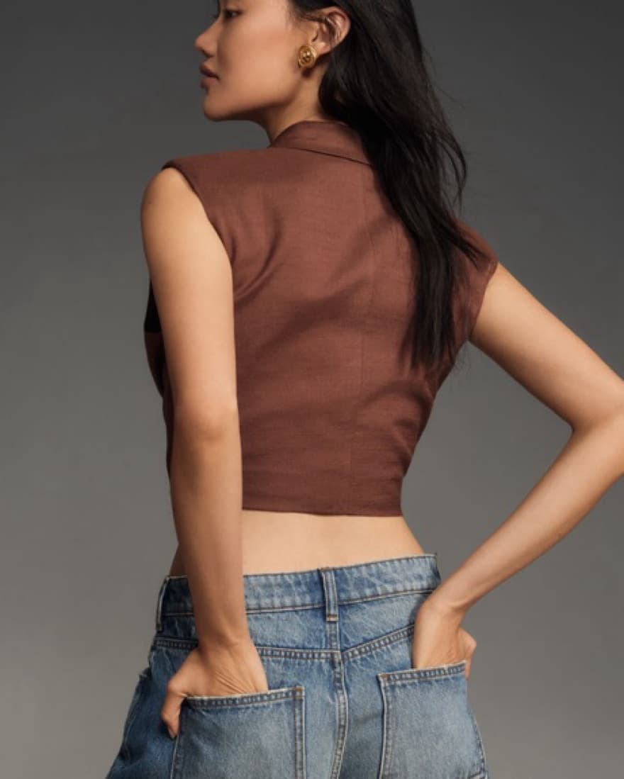 Linen Tie Top - Image 2