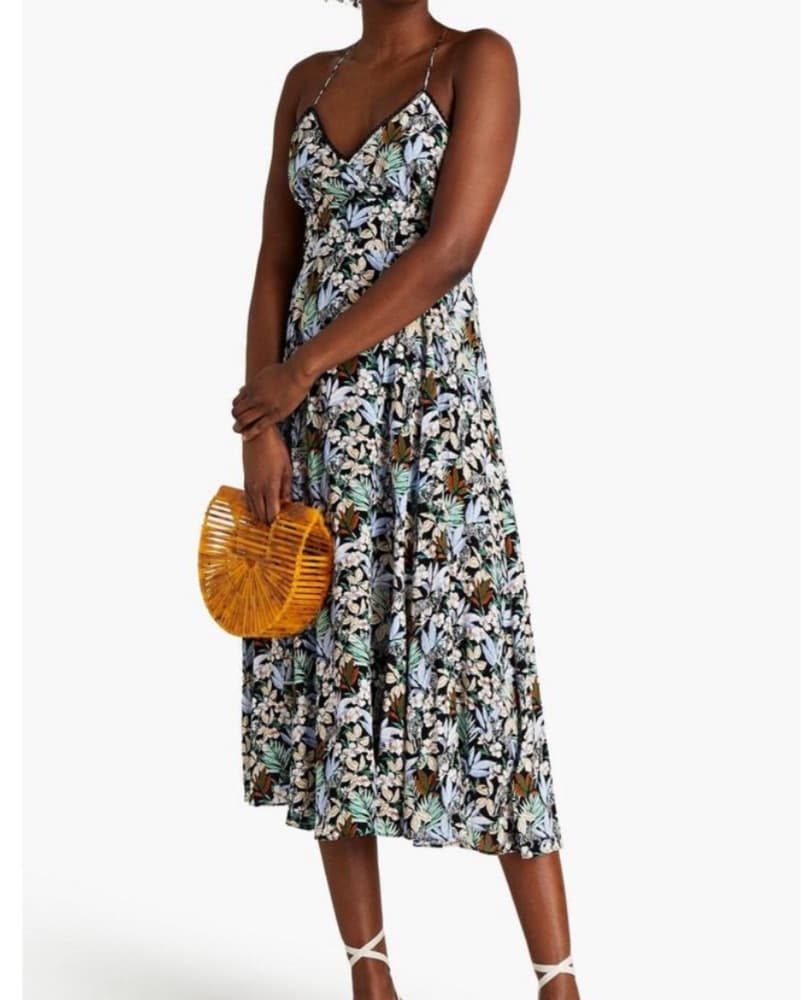 Maje Floral Midi Dress - Image 2
