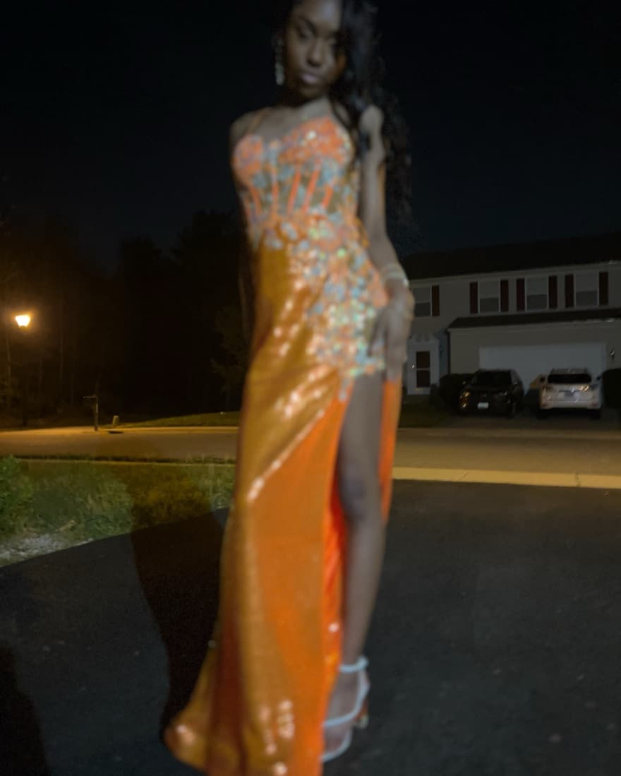 Orange Formal Dress - Image 3
