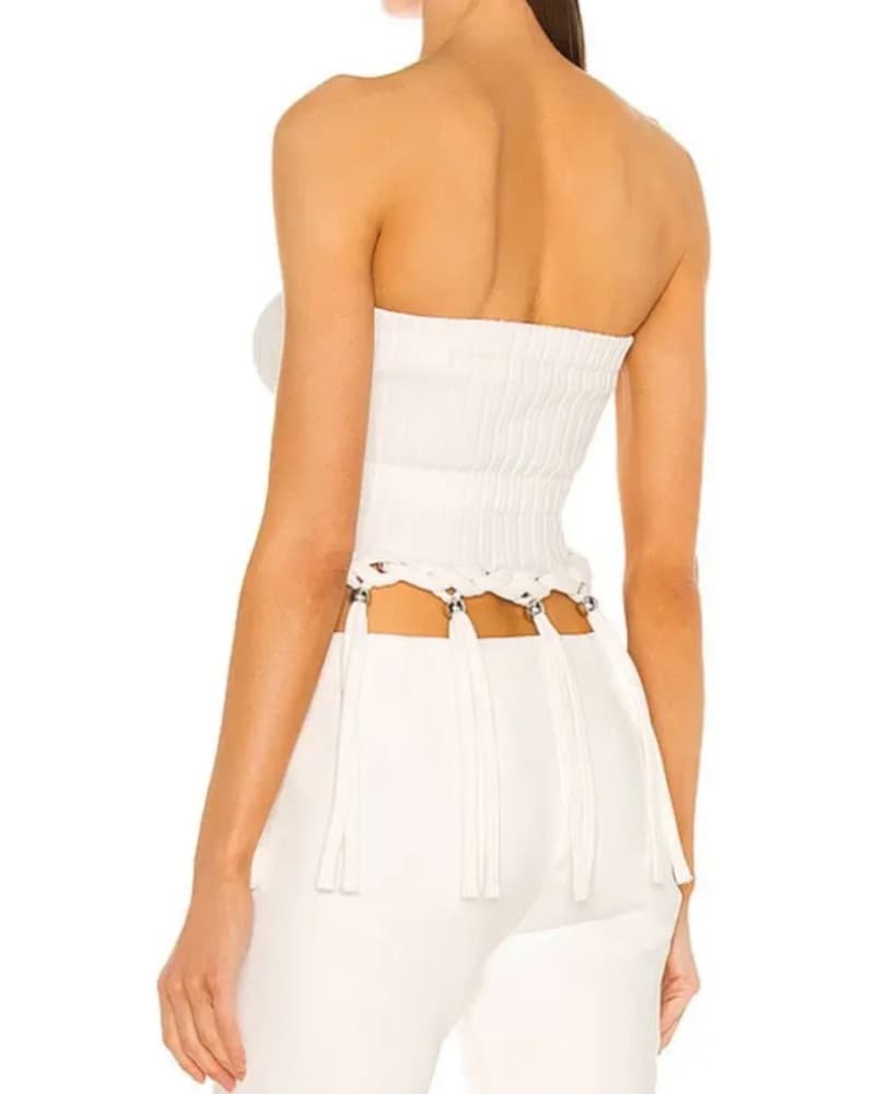 Dion Lee Beaded Fringe Top  - Image 3