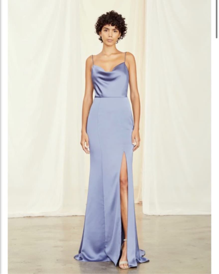 Amsale Chloe Dress in Champagne  - Image 1