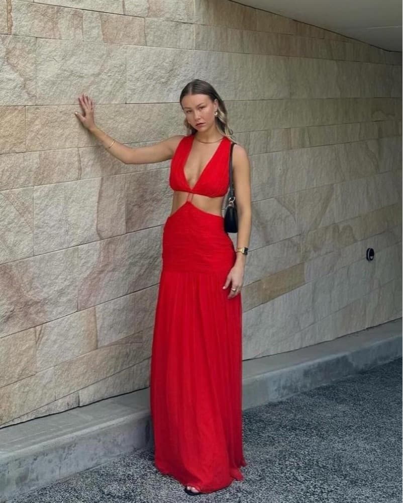 Shona Joy red cut out dress  - Image 1
