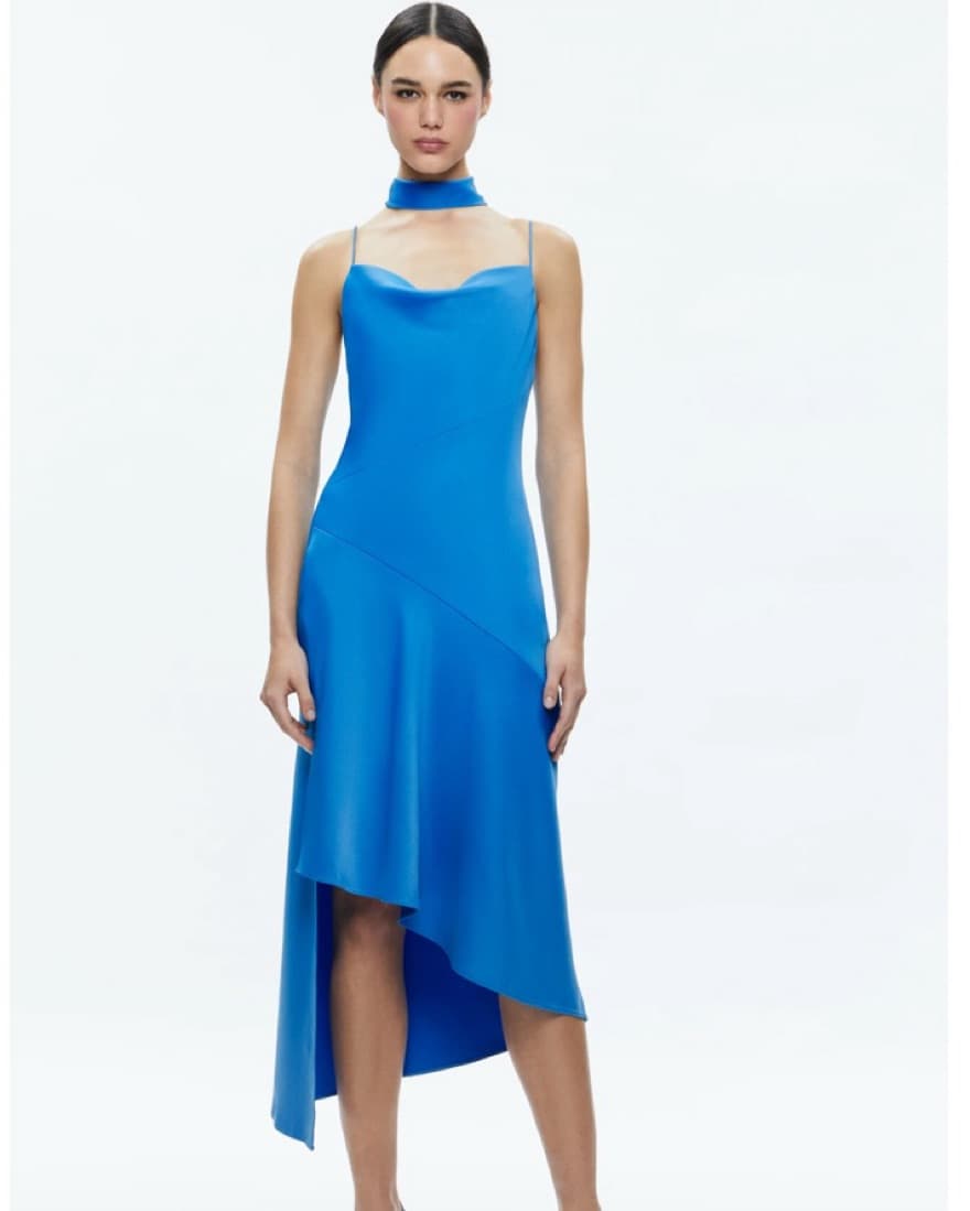 Alice + Olivia Harmony Slip Scarf Dress - Image 1