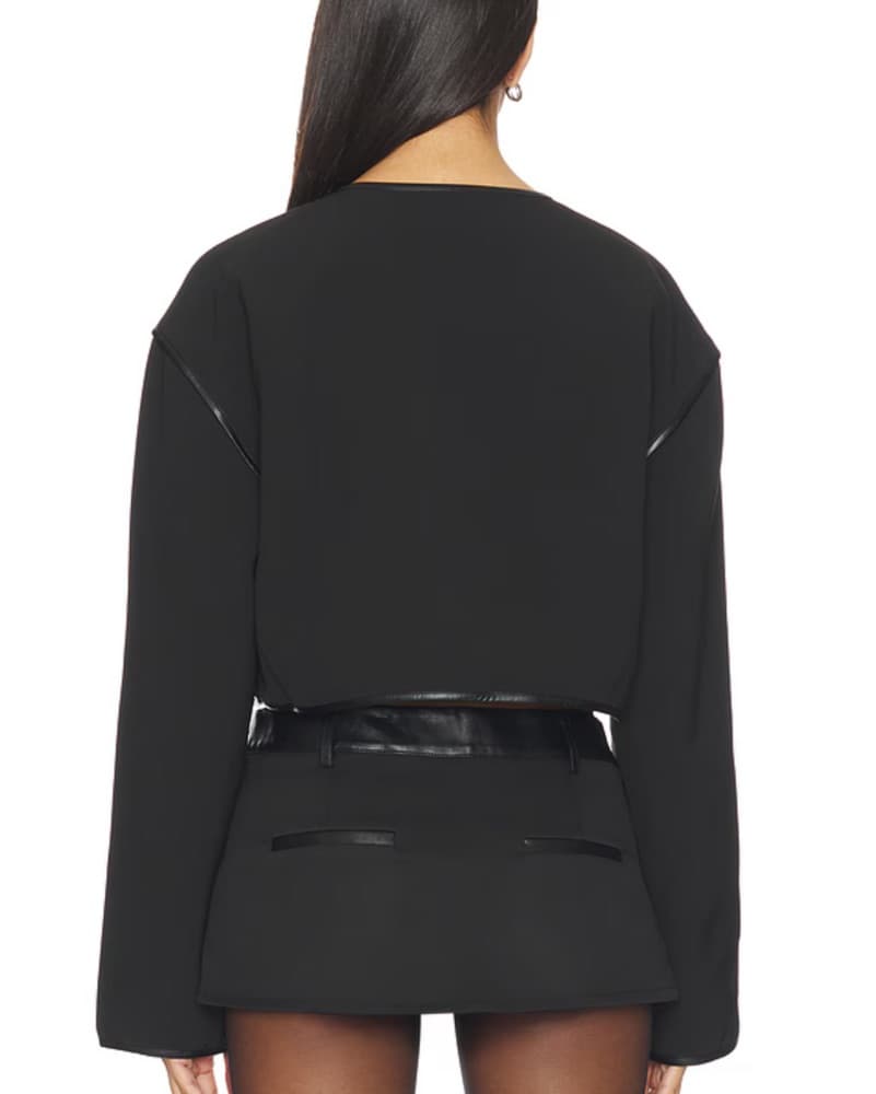 Black Crop Jacket - Image 4